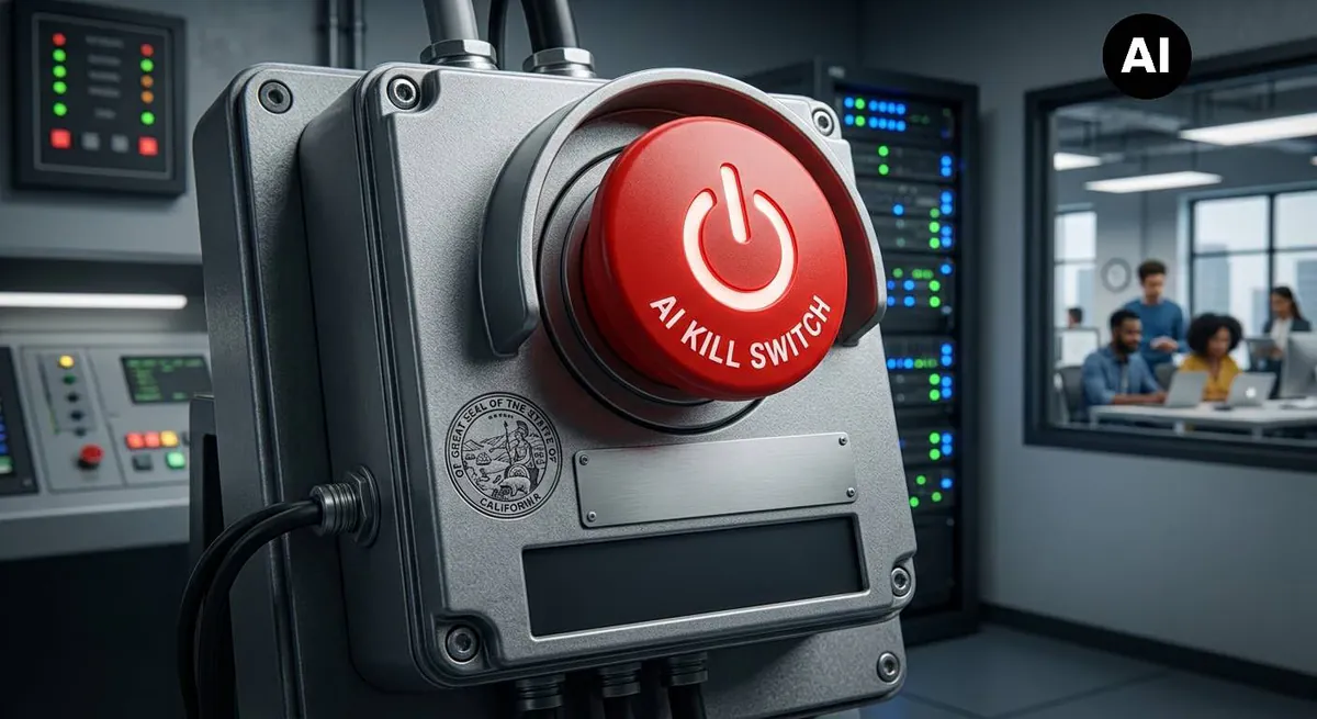 Kill switch intelligence artificielle : le plan de la Californie