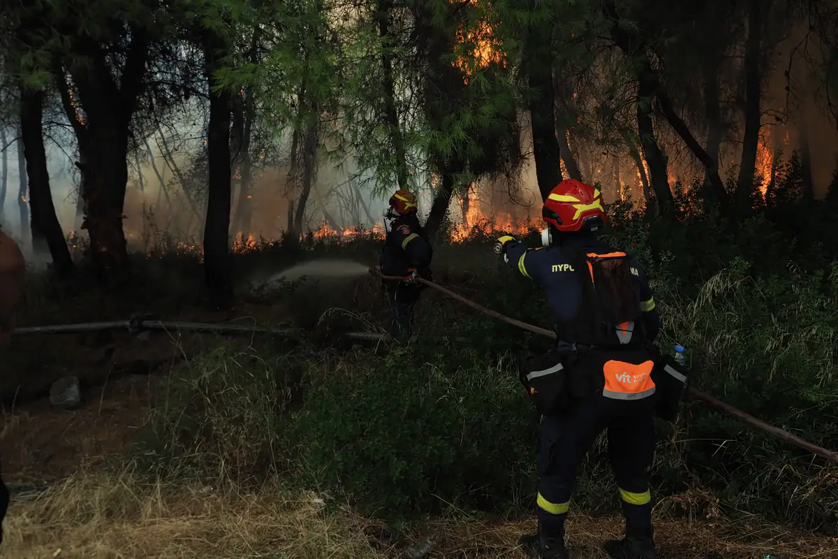 Incendie à Ano Vrontou Serres : le feu maîtrisé sans front actif