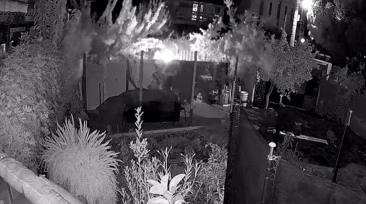 Incendie criminel à Artémis : un inconnu met le feu à un jardin pendant que la famille dormait