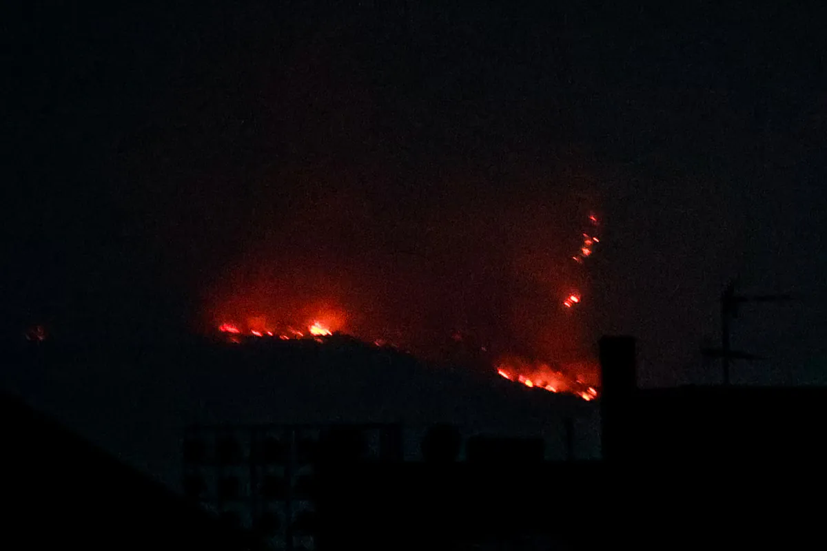 Incendie forestier à Kato Lippa dans la région d’Ioannina