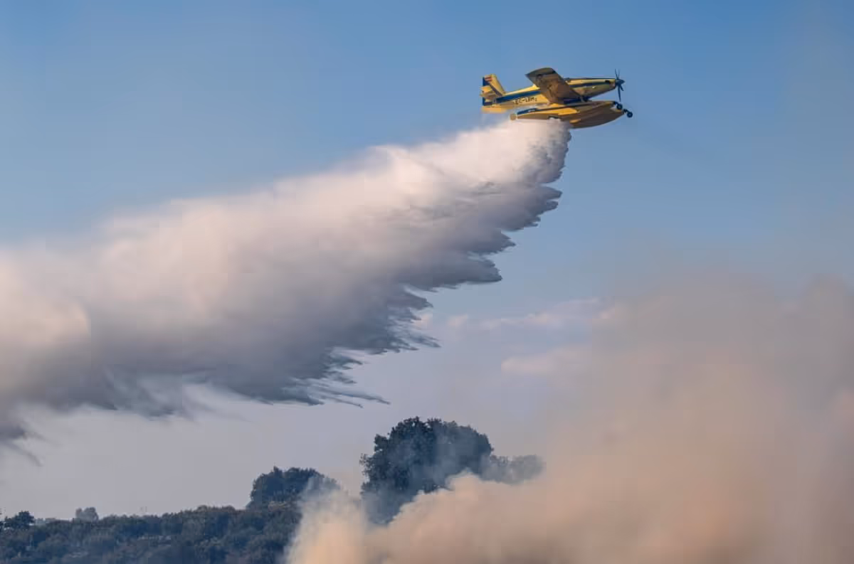 Incendie en Messénie : Des ressources aériennes mobilisées à Agios Dimitrios