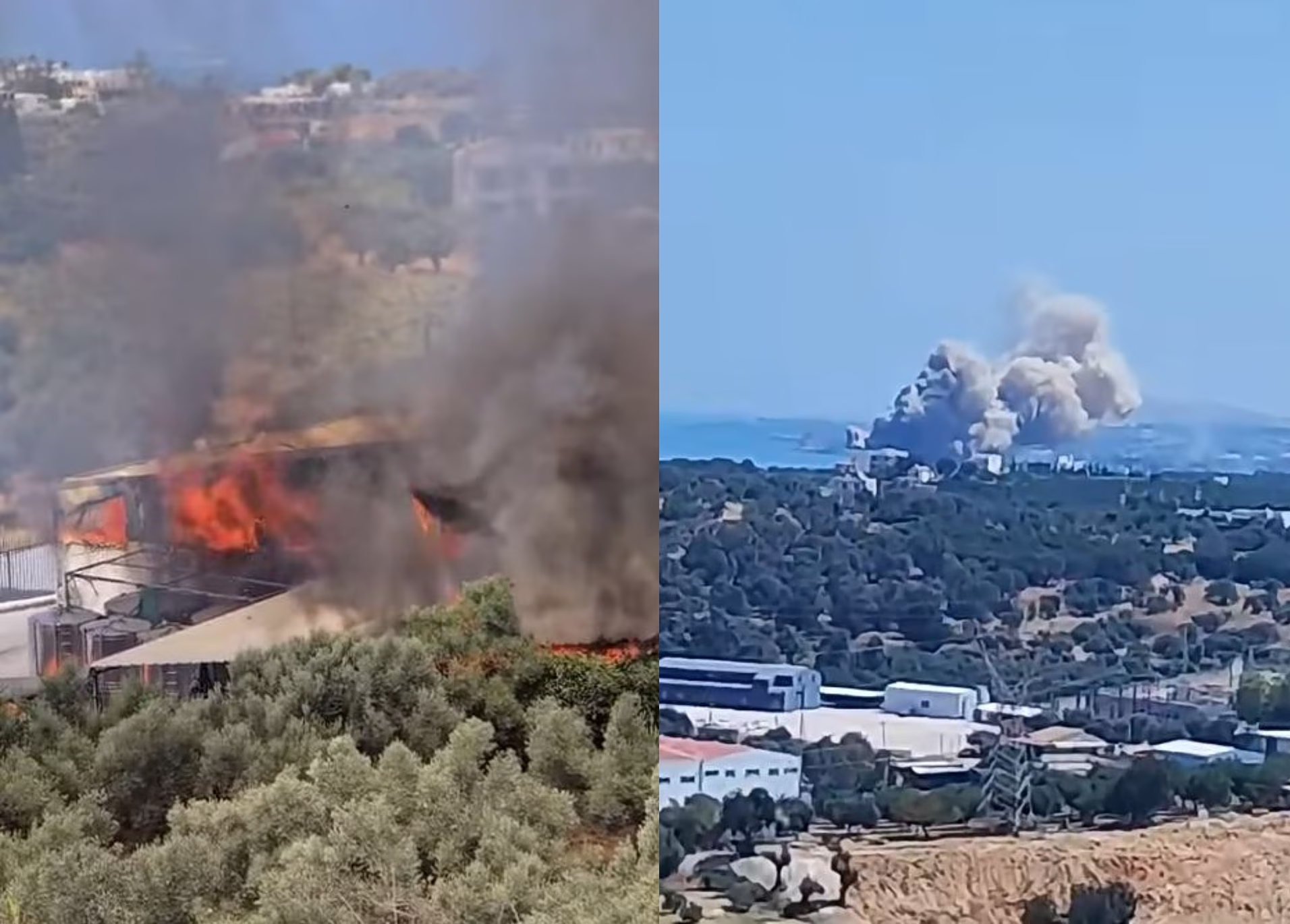 Incendie au Sfakaki, Réthymnon : Mobilisation d'envergure des services de secours