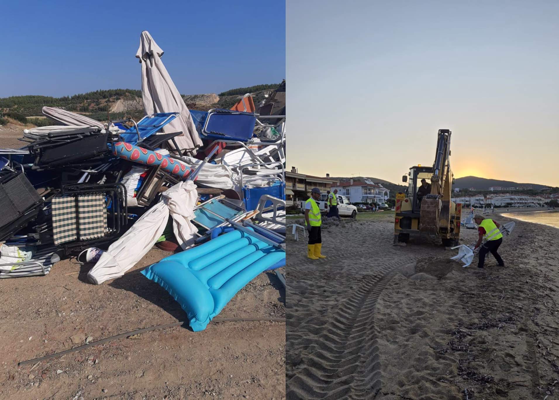 La Plage de Gerakini Retrouve sa Liberté : Une Opération Municipale Met Fin aux Réservations Abusives