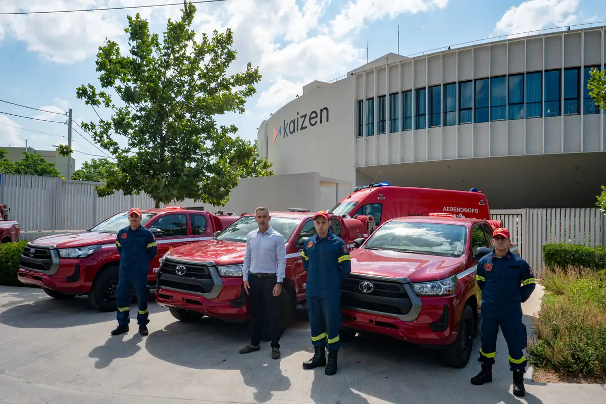 La première phase du don de la Fondation Kaizen à la Protection Civile est achevée