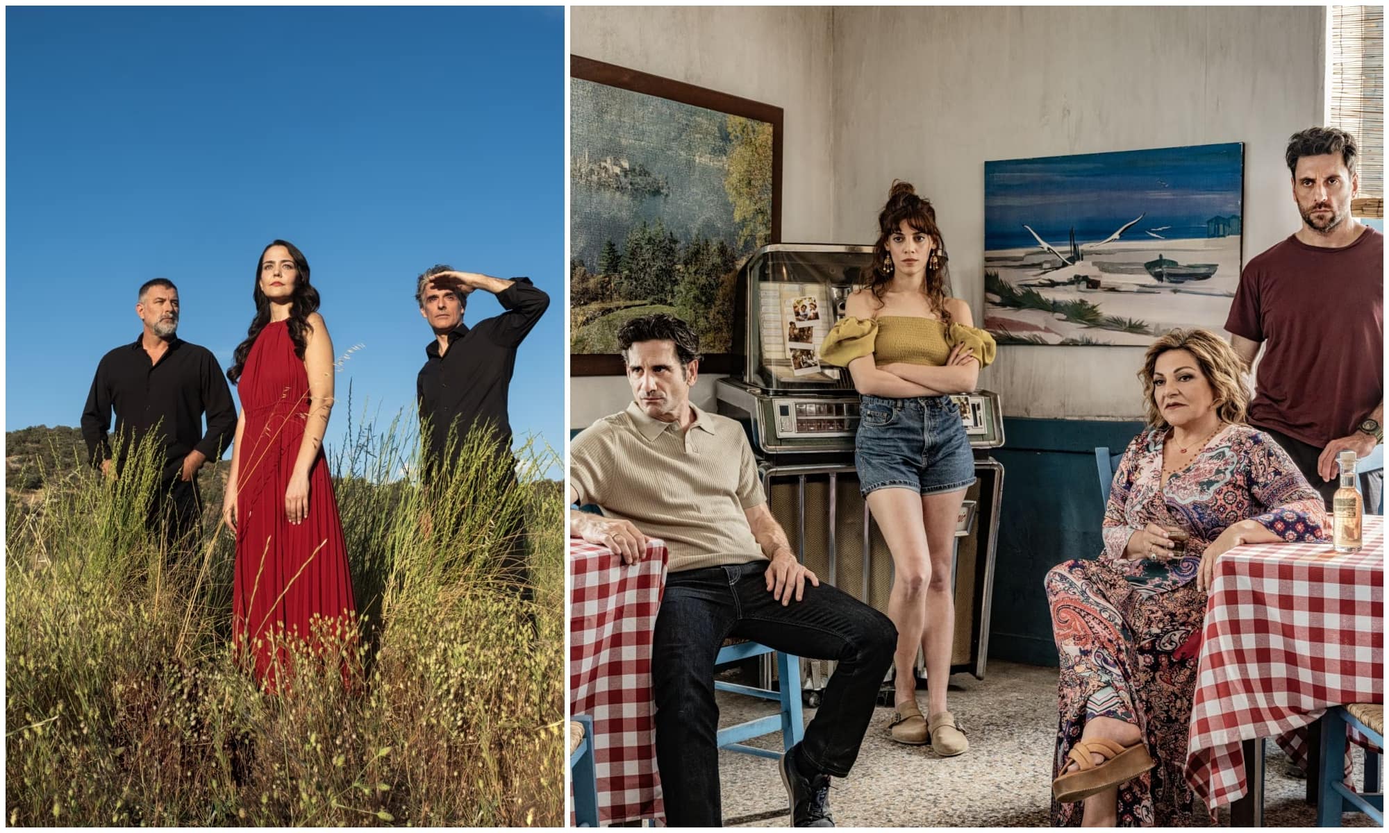 MEGA présente deux nouvelles séries : Δύο Μαύρα Πουκάμισα et Κάμπινγκ