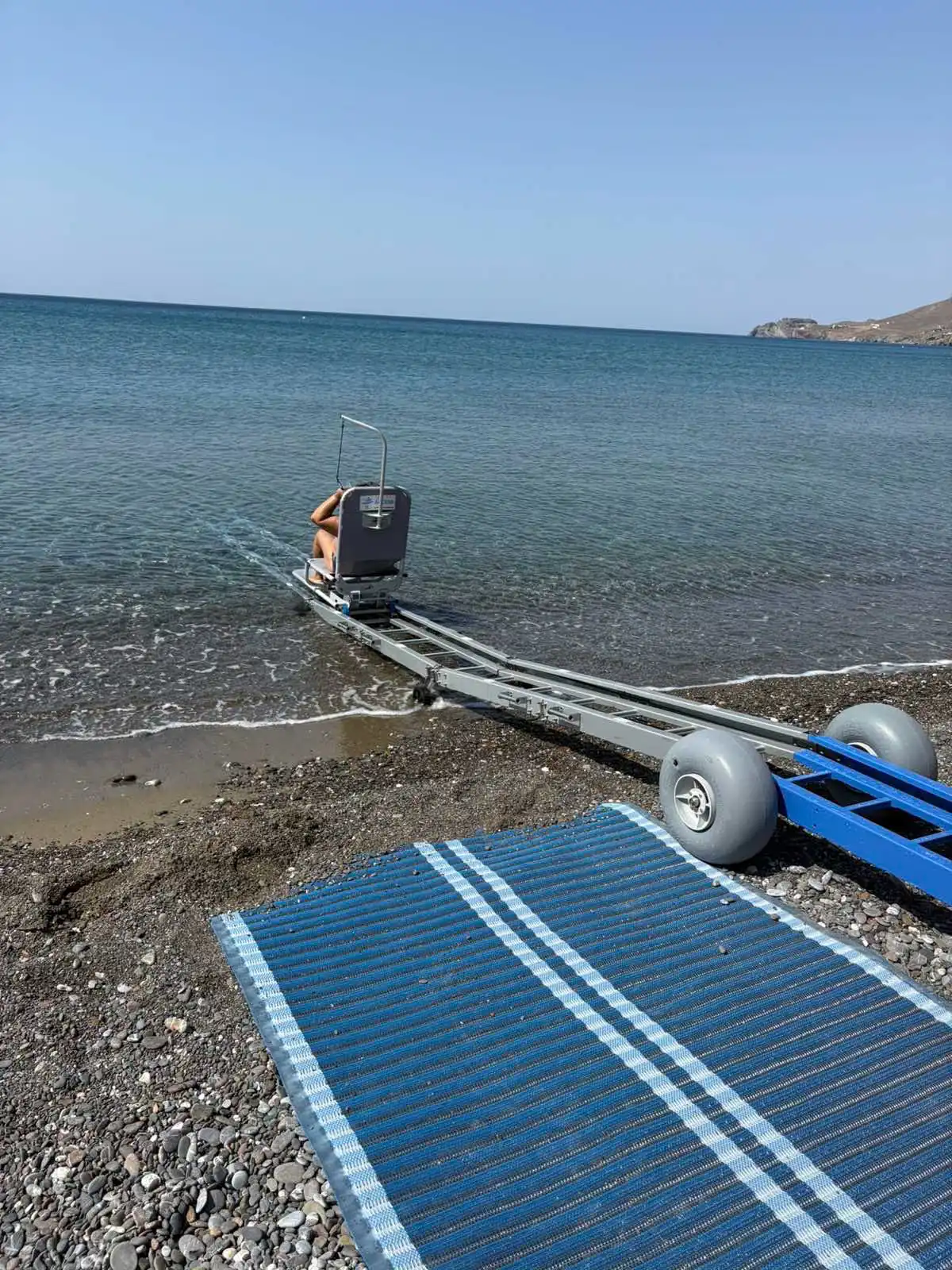 Nouvelle rampe d'accès opérationnelle sur la plage de Tsoutsouros