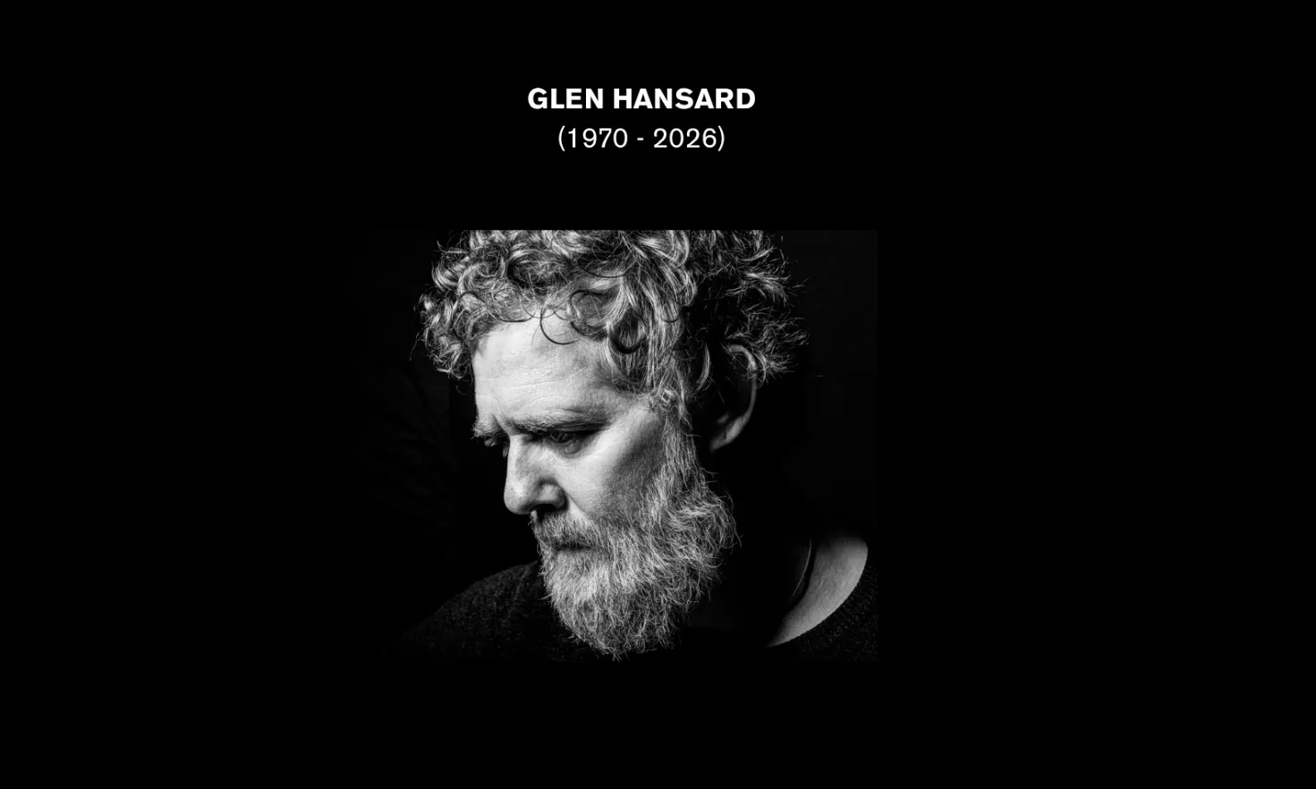 Hommage à Glenn Hansard : Le Monde Musical Pleure un Talent Disparu