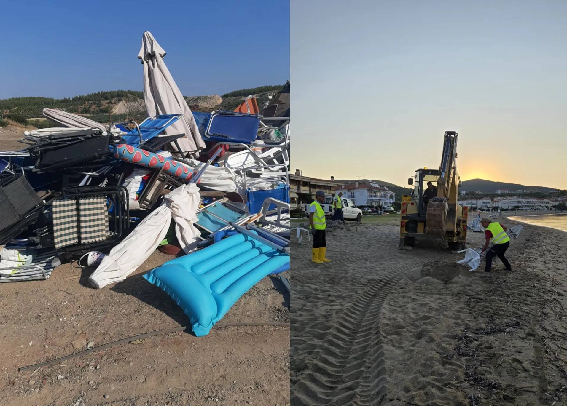 La Plage de Gerakini Retrouve sa Liberté : Une Opération Municipale Met Fin aux Réservations Abusives