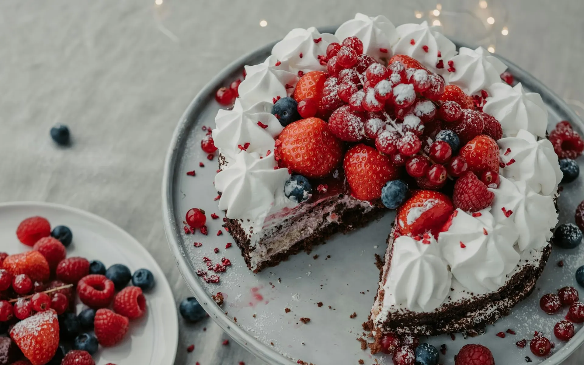 Recette de gâteau au yaourt et aux baies sans cuisson