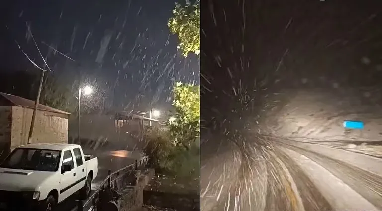 La neige en Grèce arrive dès octobre 2026