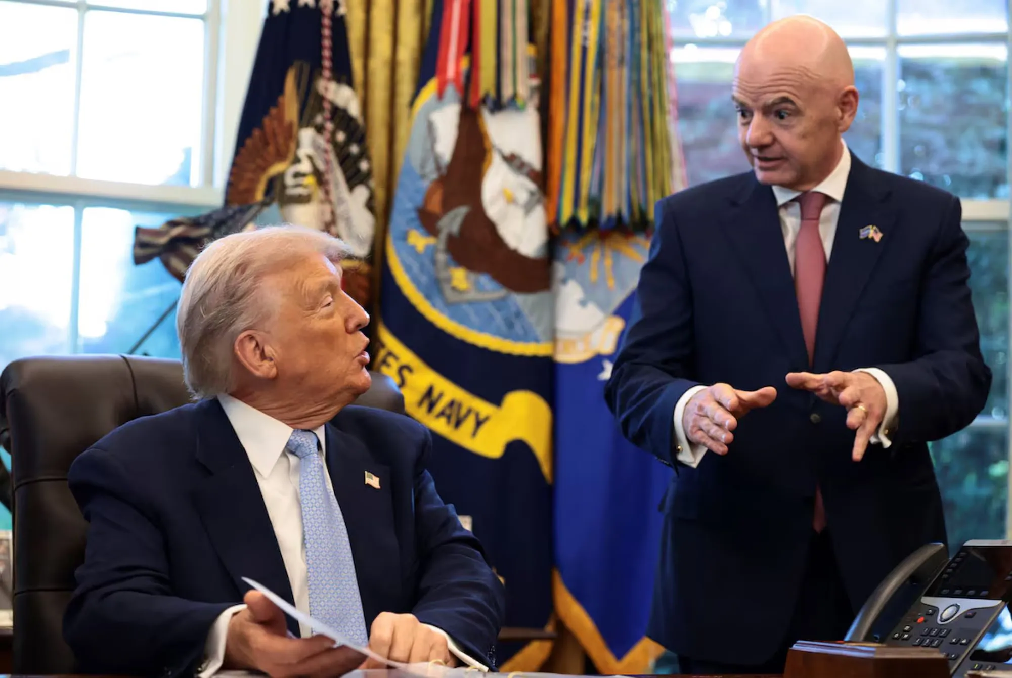Donald Trump Soutient Gianni Infantino, Président de la FIFA : Un 'Terrible Erreur' de le Remplacer