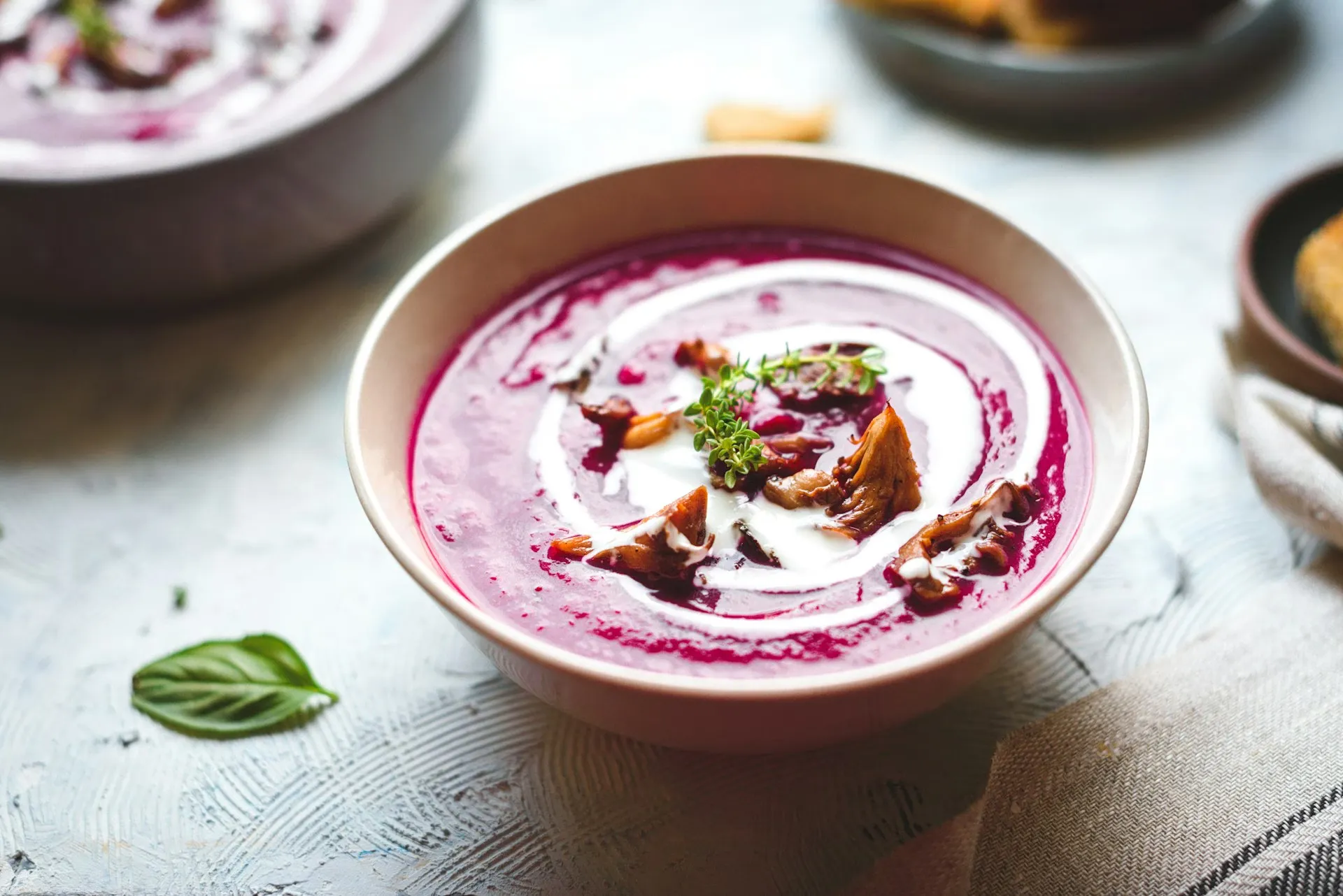 Soupe froide à la betterave et yaourt : recette fraîche