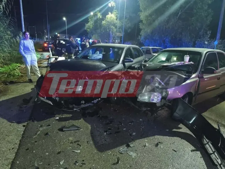 Accident de la route à Patras : une collision frontale
